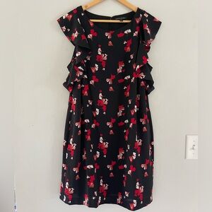 GAP Black Dress with Red and White Accents